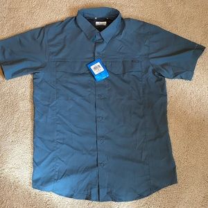 NWT Columbia Silver Ridge Lite SS Shirt in dusty blue